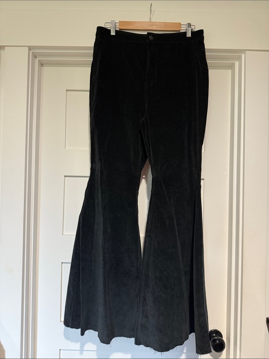 We The Free Pants - NWOT We The Free Black Velvet Flare Pants